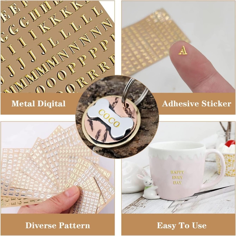 18 Sheets Mini Gold/Silver Gli - Art Craft Letter A recensie en prijs