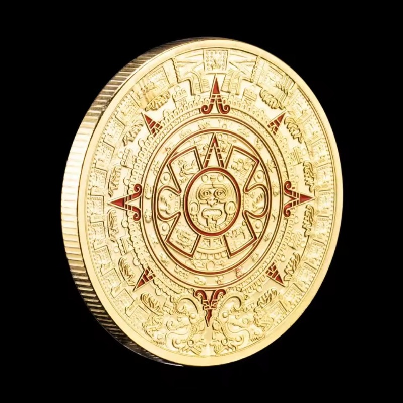Gold Plated Mayan Aztec Calend - Art Craft Letter A recensie en prijs