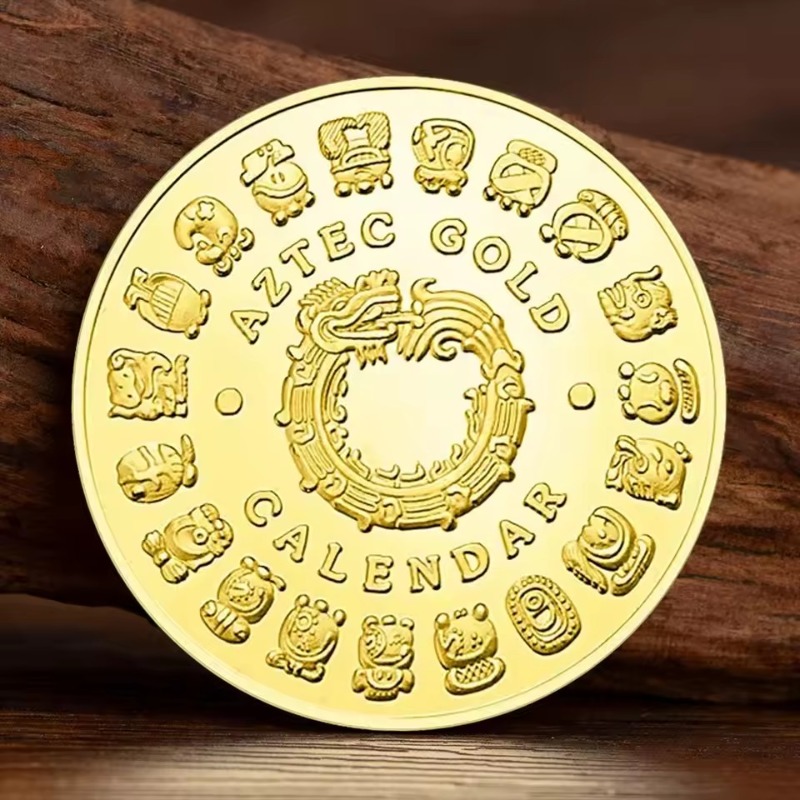 Gold Plated Mayan Aztec Calend - Art Craft Letter A recensie en prijs