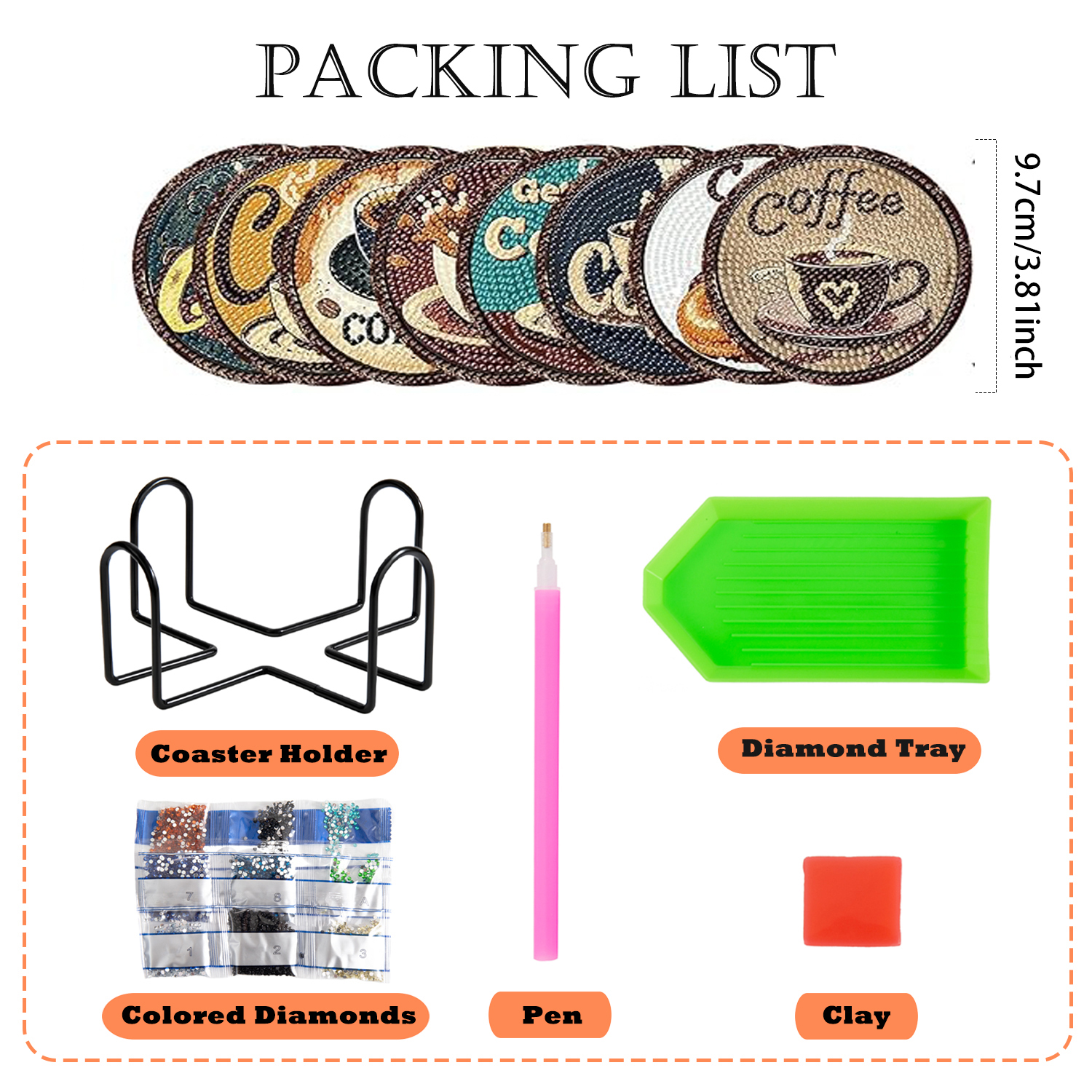 8 Pieces/Set of Diamond Painte - Craft Art Set recensie en prijs
