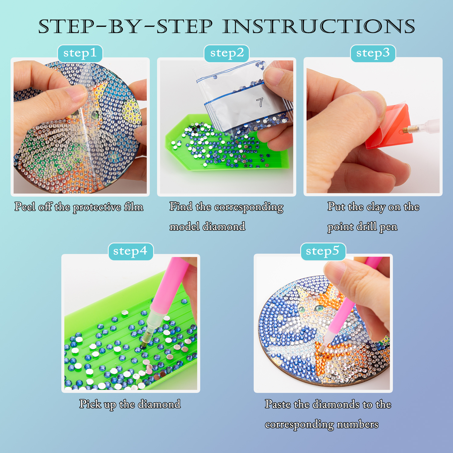 8 Pieces/Set of Diamond Painte - Craft Art Set recensie en prijs