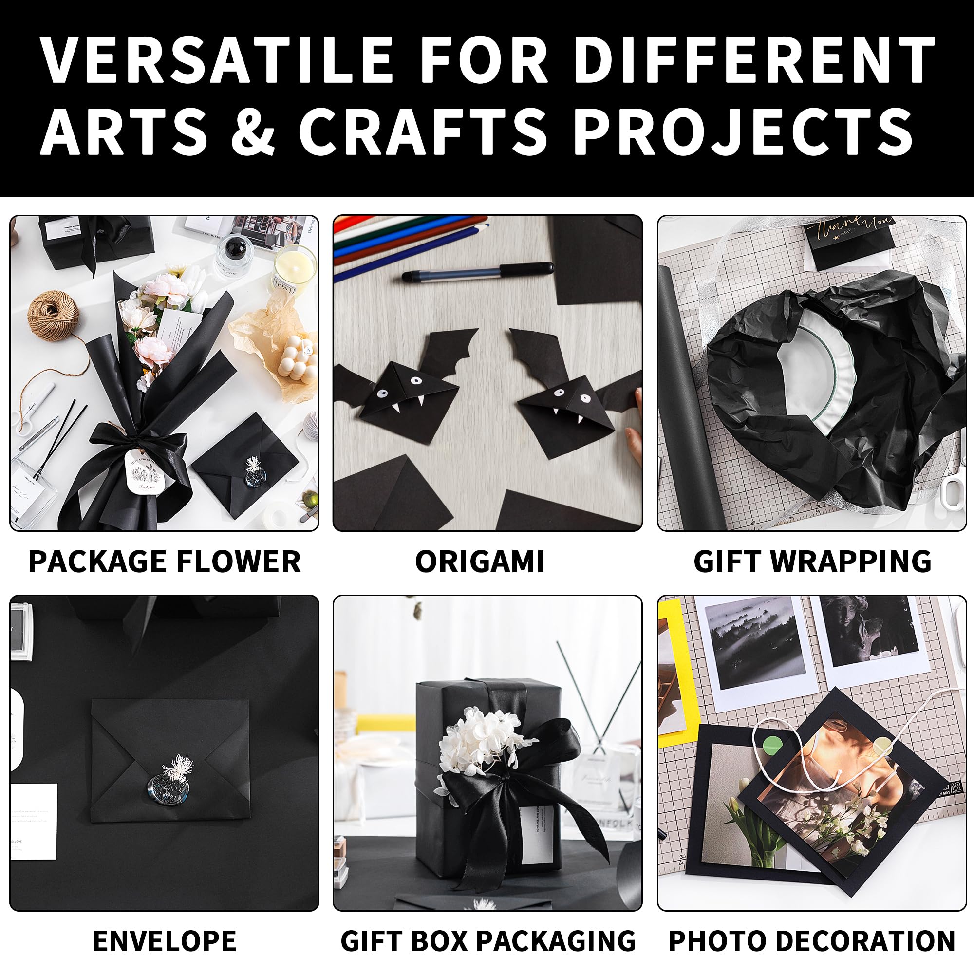 kraft paper Black Wrapping Pap - Wallpaper Art And Craft recensie en prijs