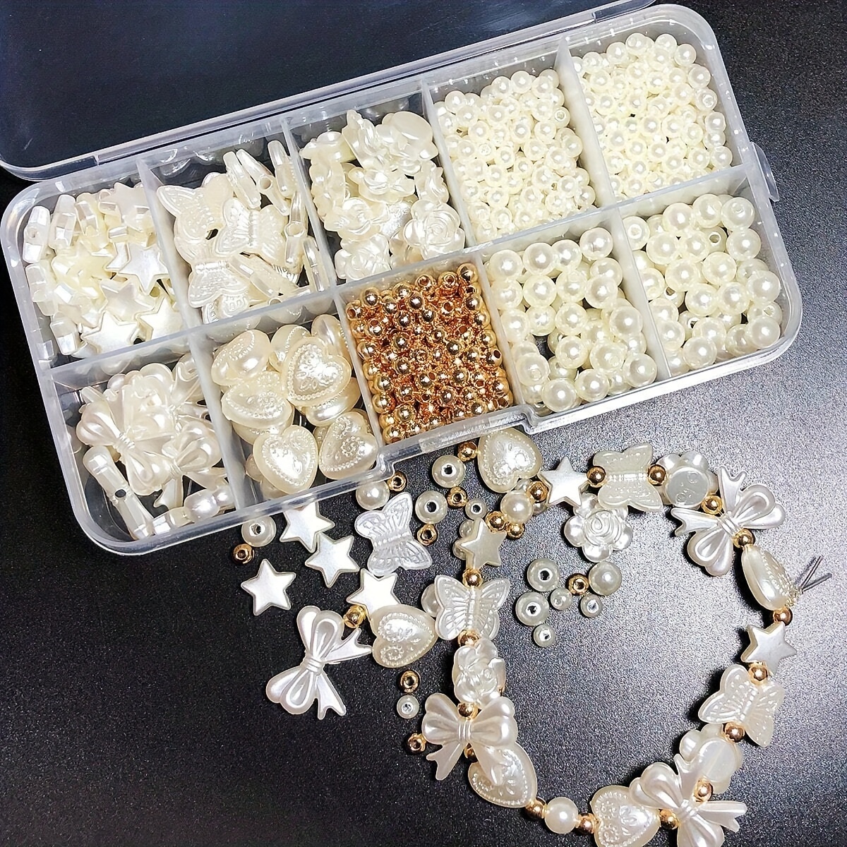 800Pcs White Mixed Acrylic Pea - Art Craft Activity recensie en prijs