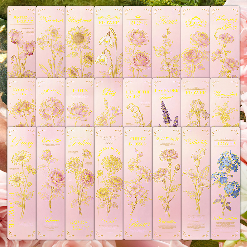24Pcs/Set Vintage Flower Bookm - Illustration Marker Set recensie en prijs