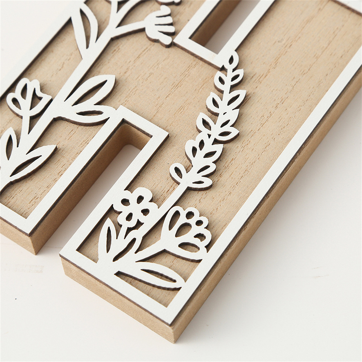 1Pcs Raw Wood White Engrave 26 - Art And Craft For Xmas recensie en prijs
