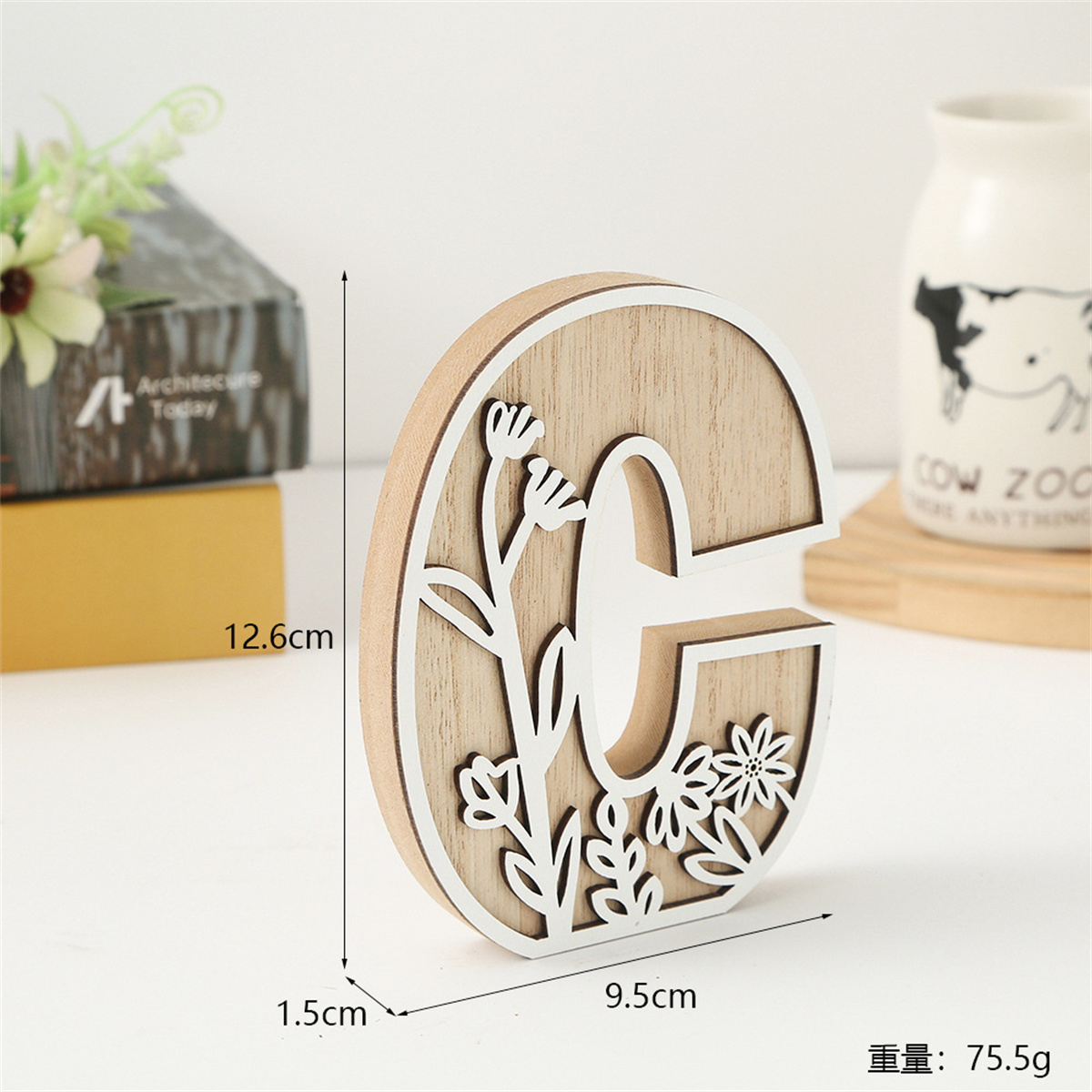 1Pcs Raw Wood White Engrave 26 - Art And Craft For Xmas recensie en prijs