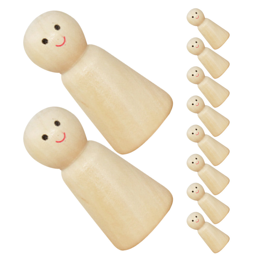 10pcs Diy Wooden Peg Unfinishe - Art Craft Class recensie en prijs