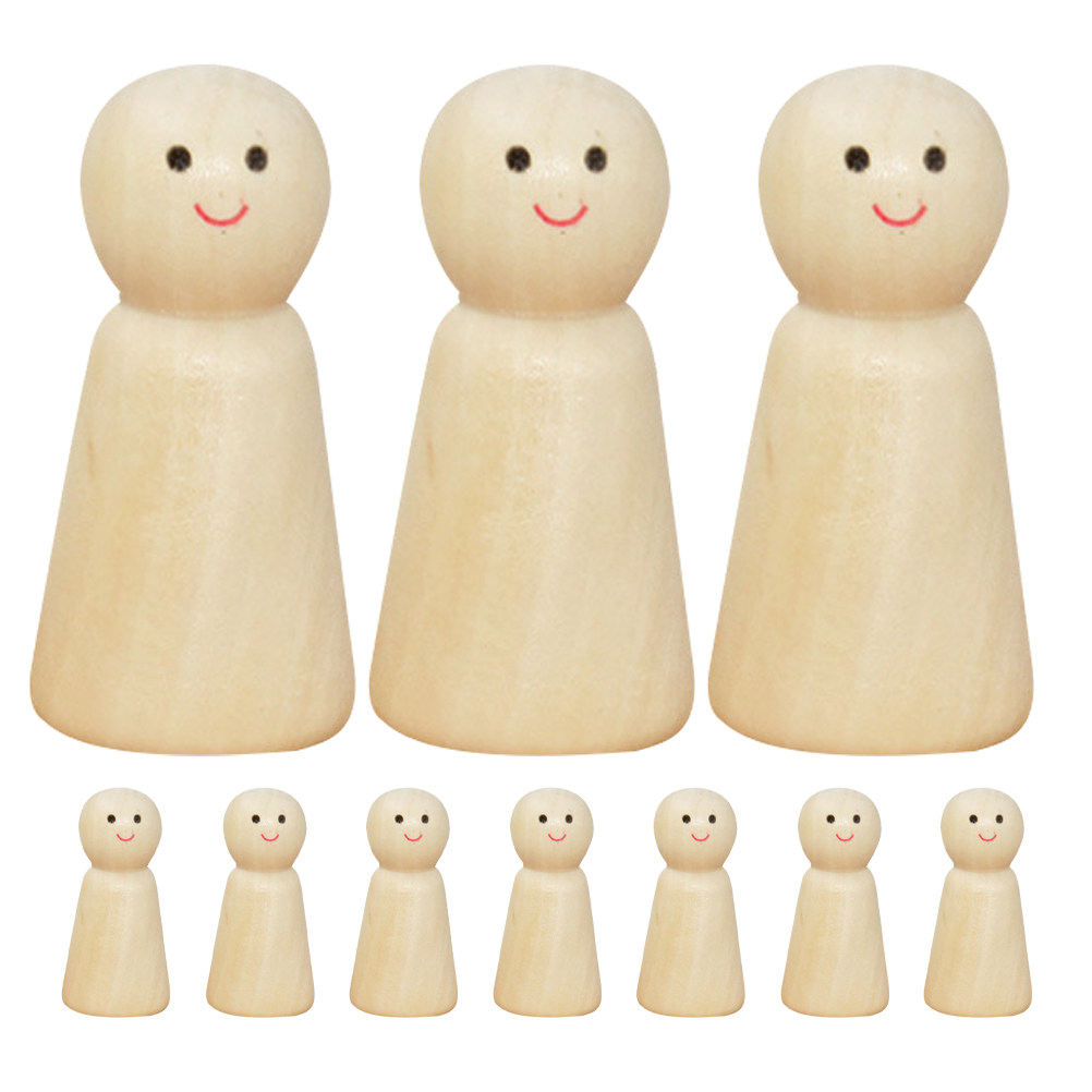 10pcs Diy Wooden Peg Unfinishe - Art Craft Class recensie en prijs