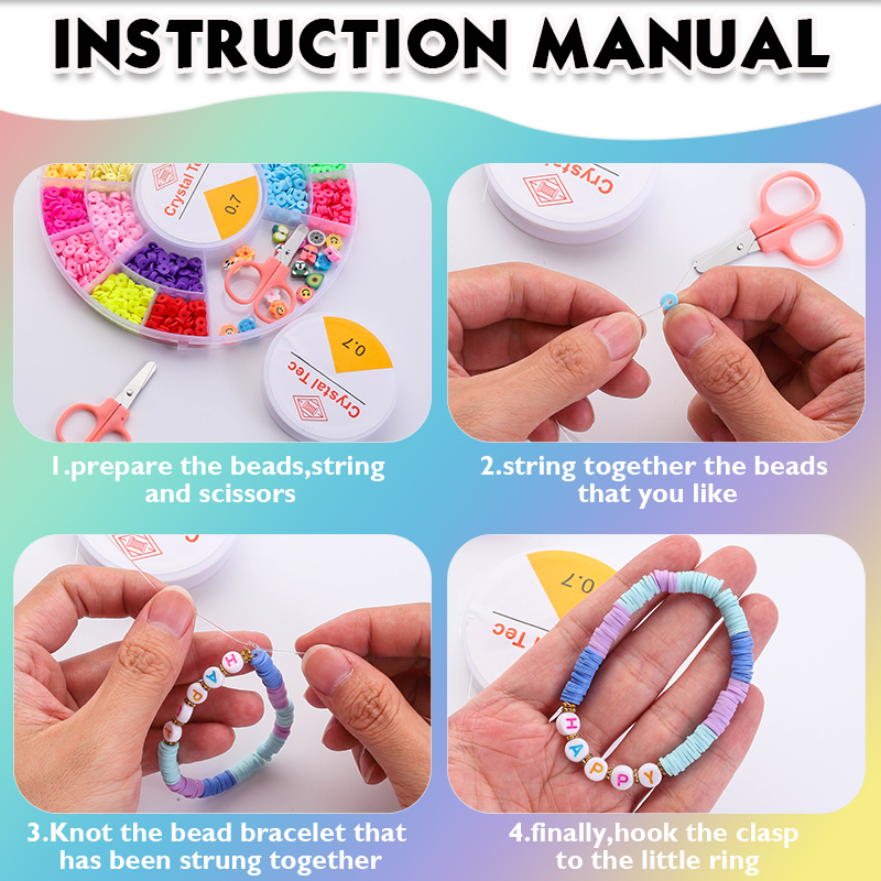 Clay Beads Bracelet Making Kit - Art Craft Letter A recensie en prijs