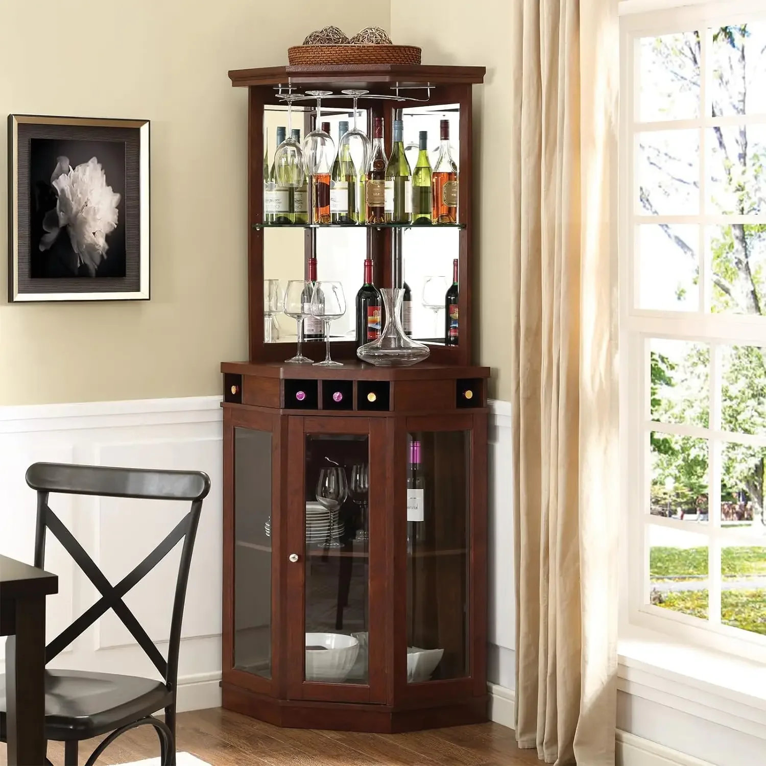 A Wood Frame Corner Bar with 5 - Art Craft Kitchen recensie en prijs