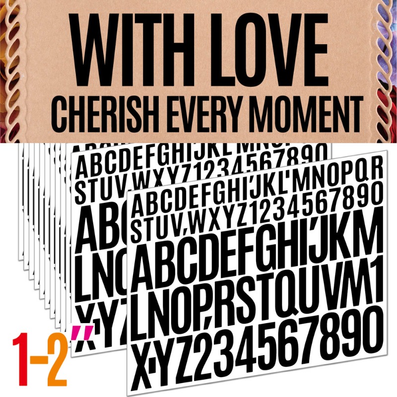 1+2 Inch Mixed Alphabet Number - Art Craft Letter A recensie en prijs