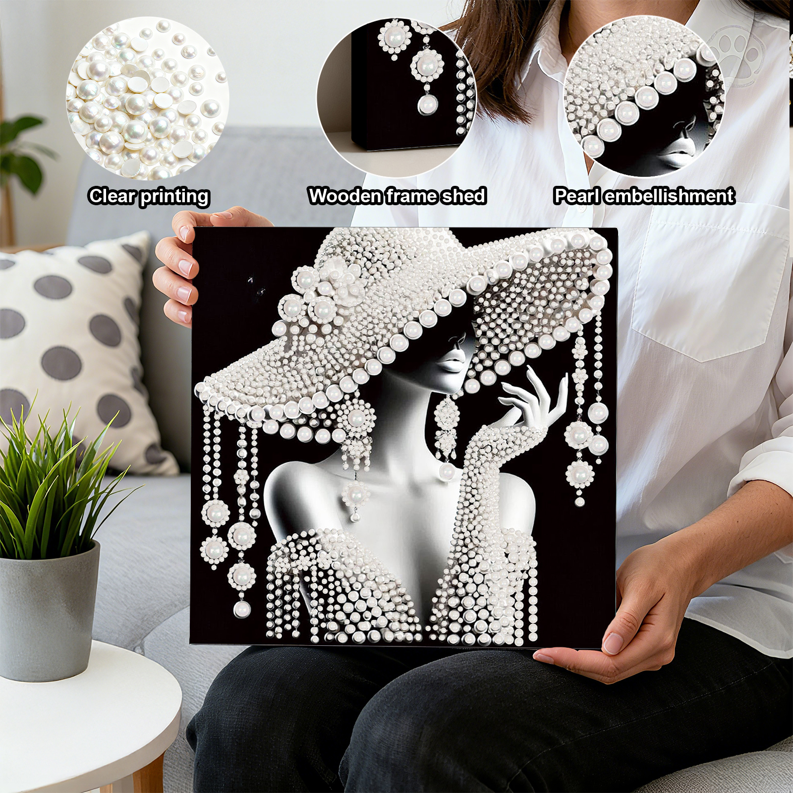 DIY Ladies Pearl Diamond Paint - Art Craft Adult recensie en prijs