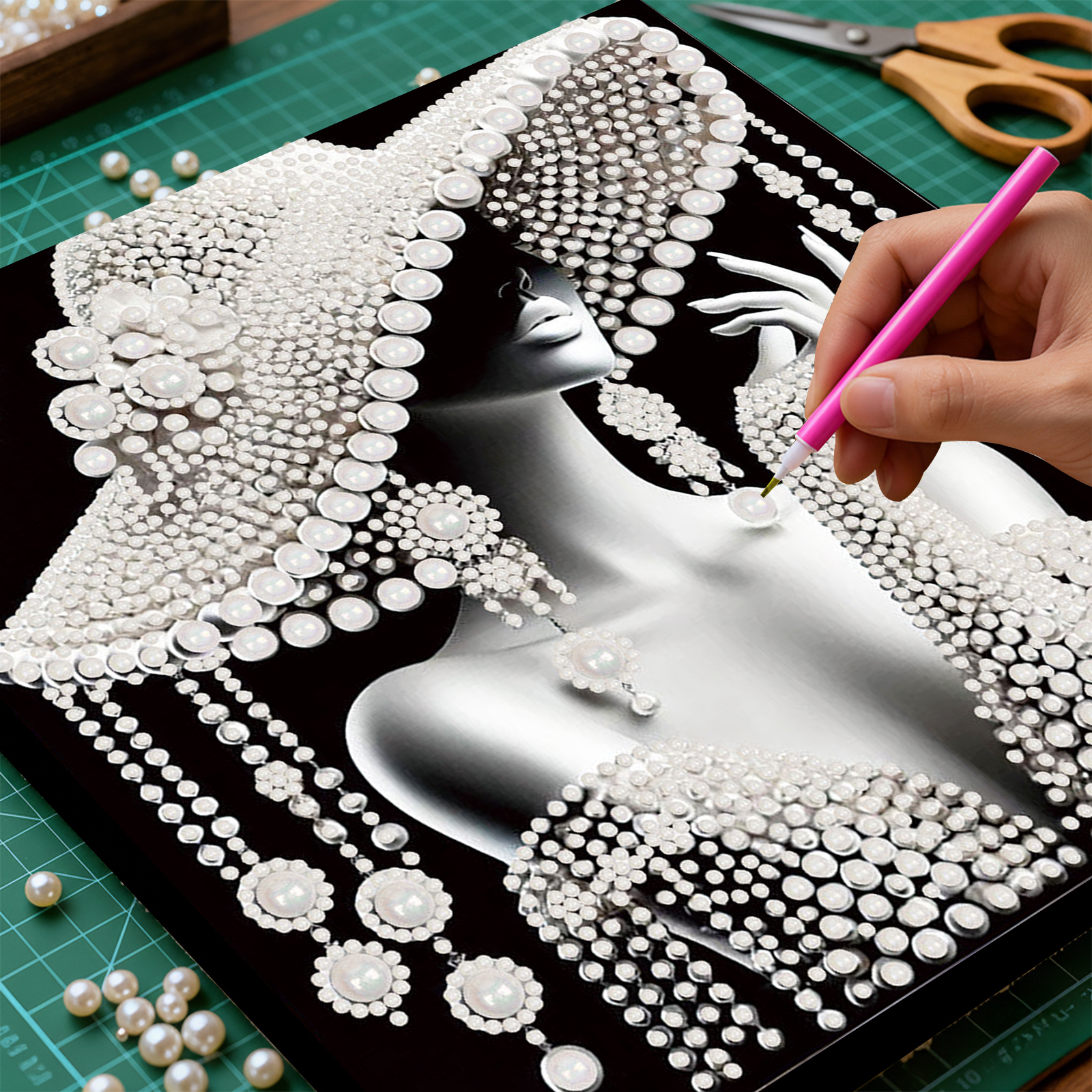 DIY Ladies Pearl Diamond Paint - Art Craft Adult recensie en prijs