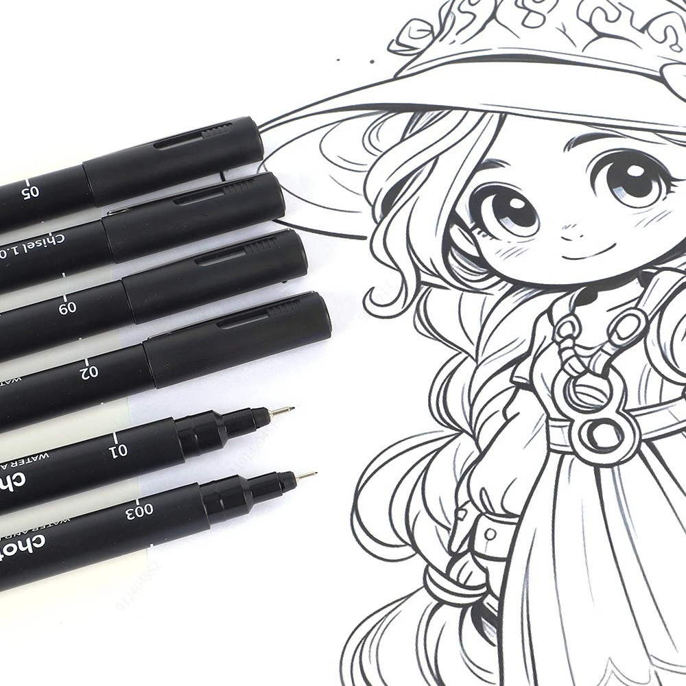 Black Micro Pens,15 Sizes,Wate - Illustration Marker Set recensie en prijs