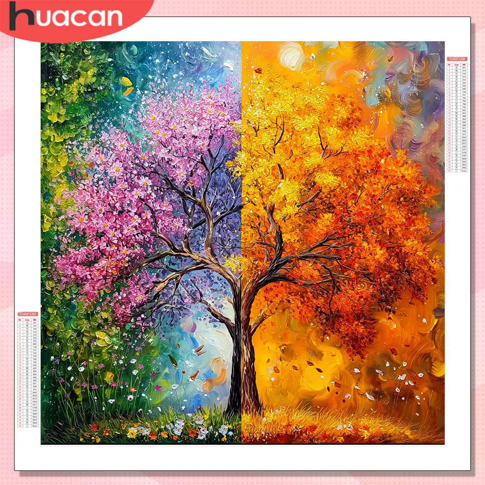 HUACAN Diamond Art Square Tree - Art And Craft Autumn recensie en prijs