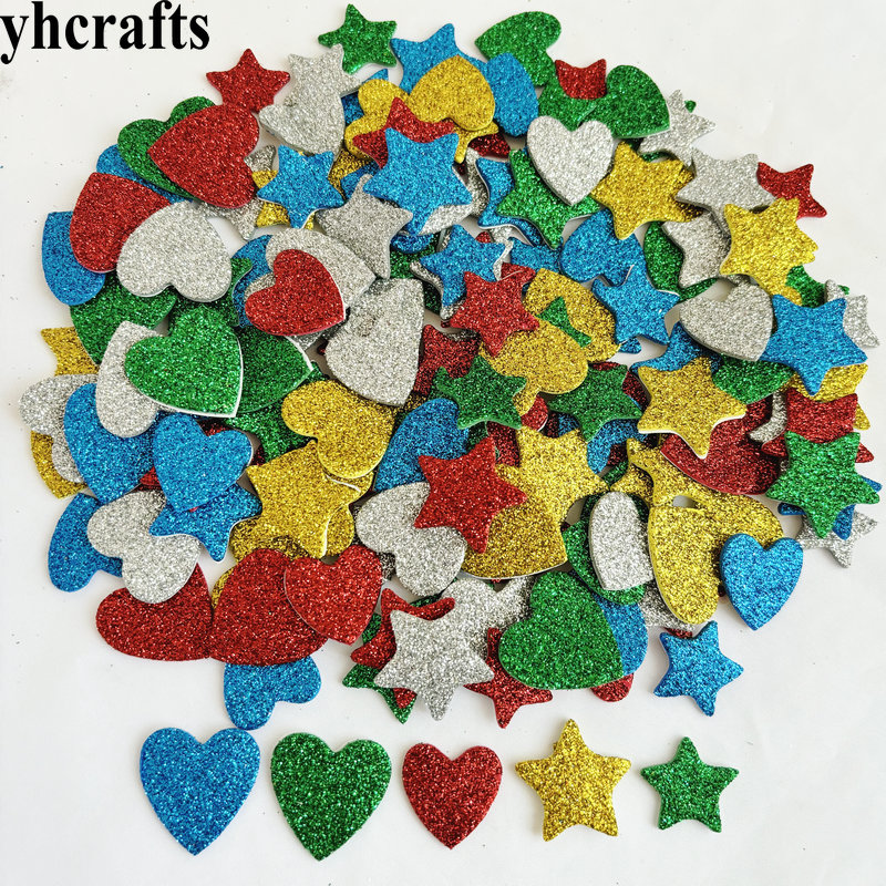 150PCS/LOT.Glitter star and he - Art Craft For Kindergarten recensie en prijs