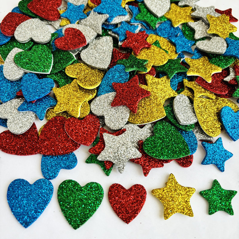 150PCS/LOT.Glitter star and he - Art Craft For Kindergarten recensie en prijs