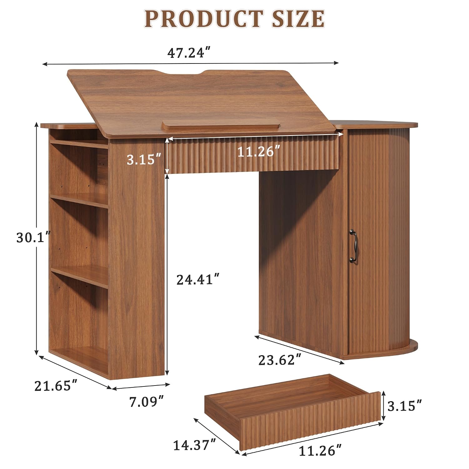 Drafting Table with Storage Ca - Art & Craft Job Vacancies recensie en prijs
