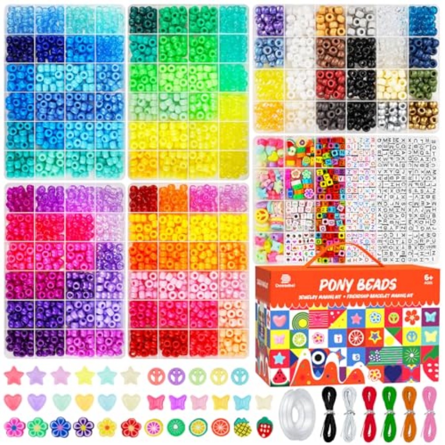 6 Boxes 20 Colors Pony Beads B - Art Craft Letter A recensie en prijs
