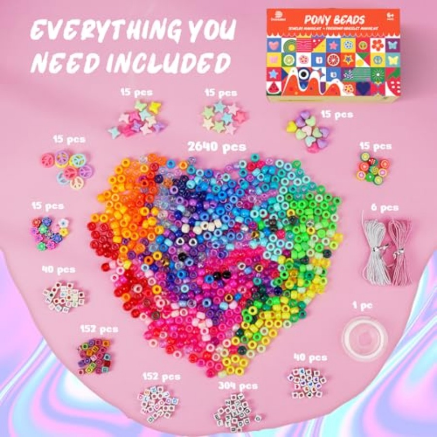 6 Boxes 20 Colors Pony Beads B - Art Craft Letter A recensie en prijs