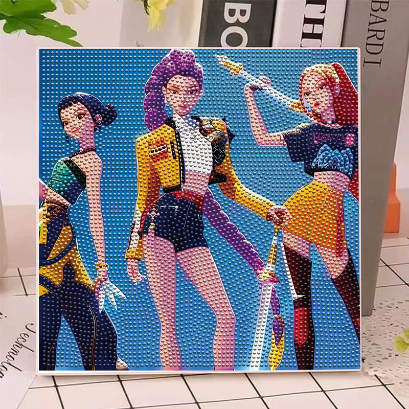 Anime Gilrs Lumi Mila Zoi K-po - Art Craft Painting recensie en prijs