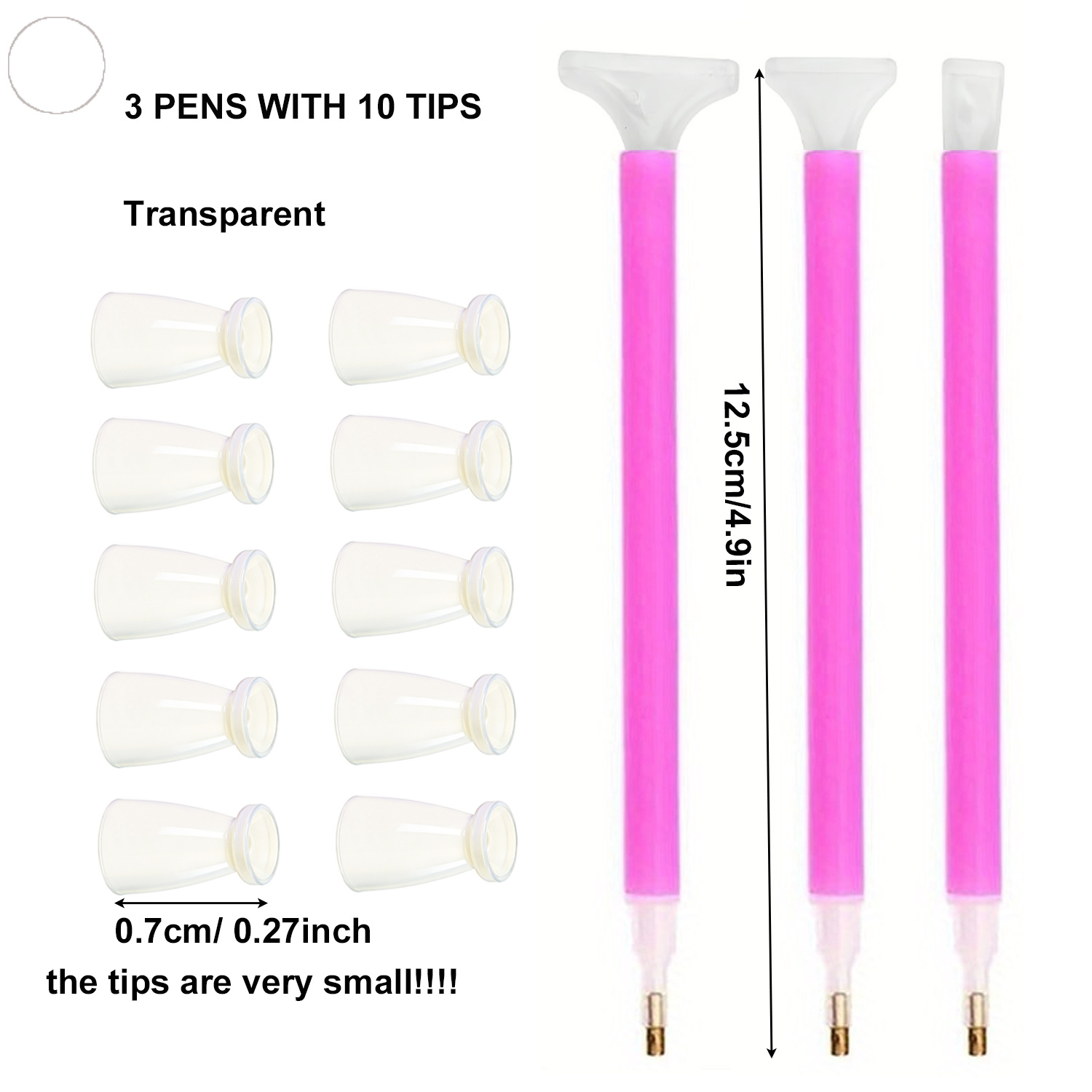 10 Silicone Tips & 3 Pens Diam - Art Craft Painting recensie en prijs