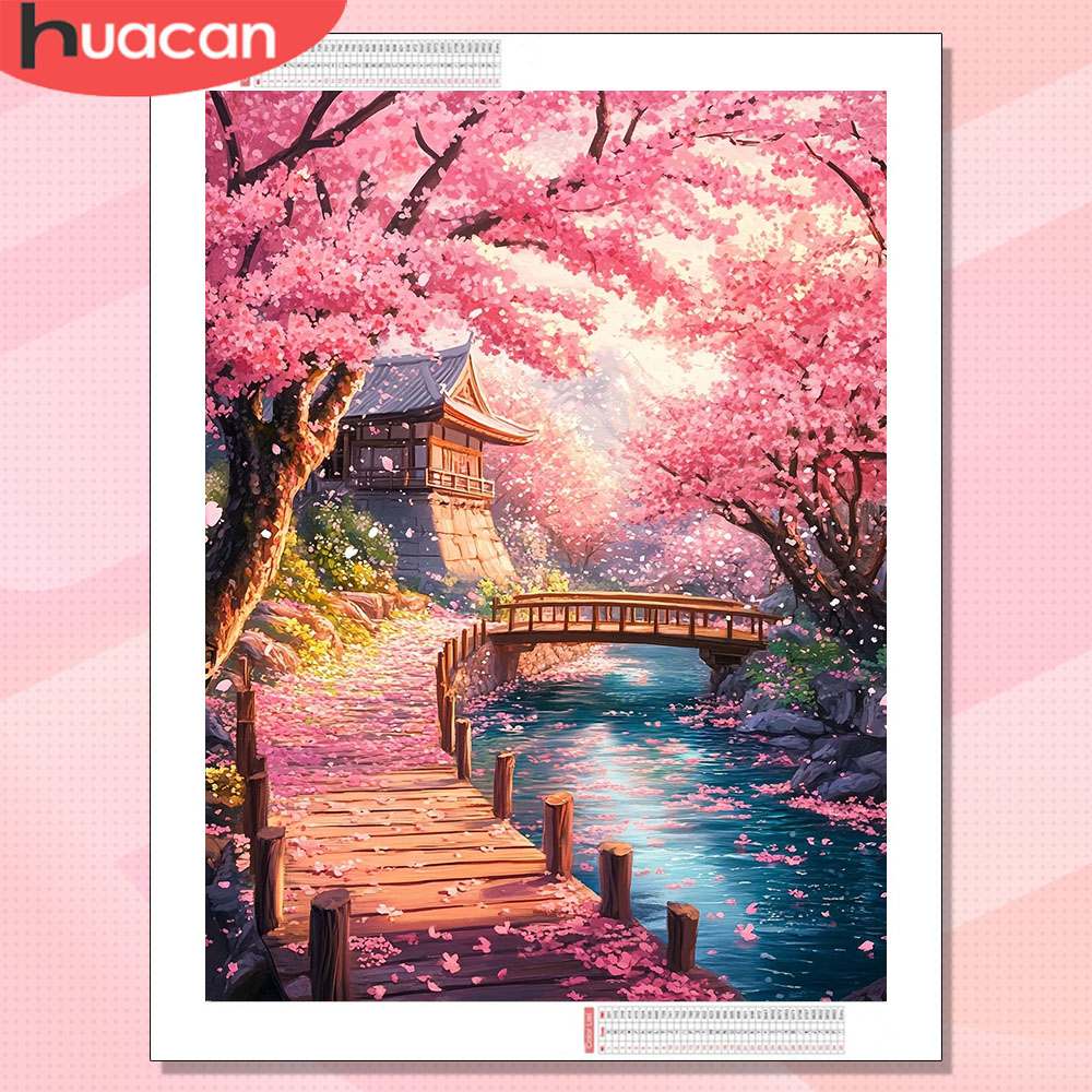 HUACAN Diamond Art House Lands - Wallpaper Art And Craft recensie en prijs