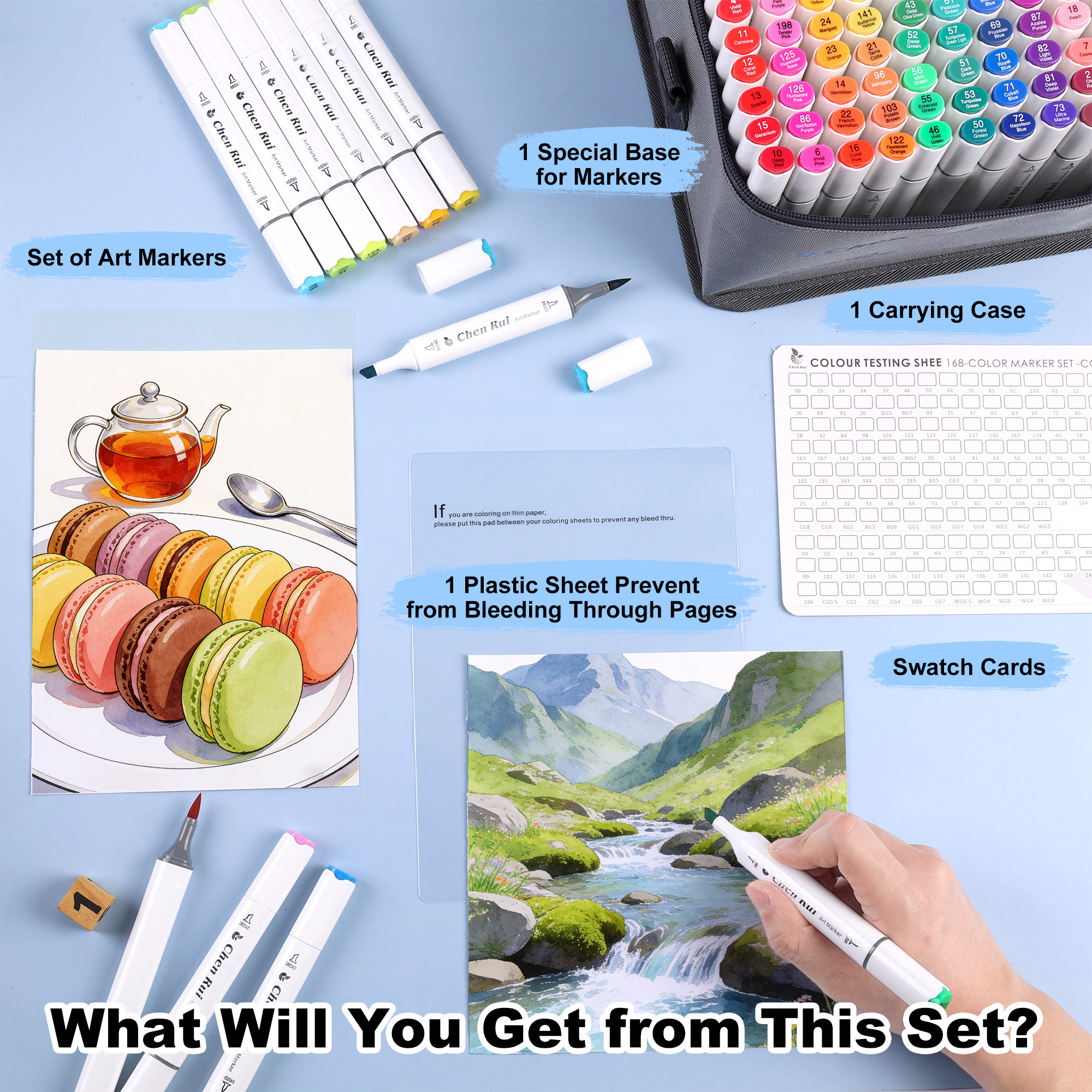 Chen Rui Dual Tip Art Markers  - Illustration Marker Set recensie en prijs