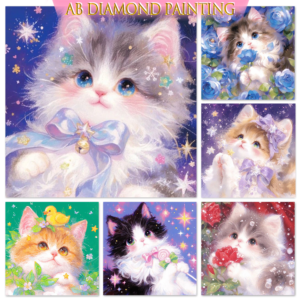 AB Diamond Painting Cute Cat F - Wallpaper Art And Craft recensie en prijs