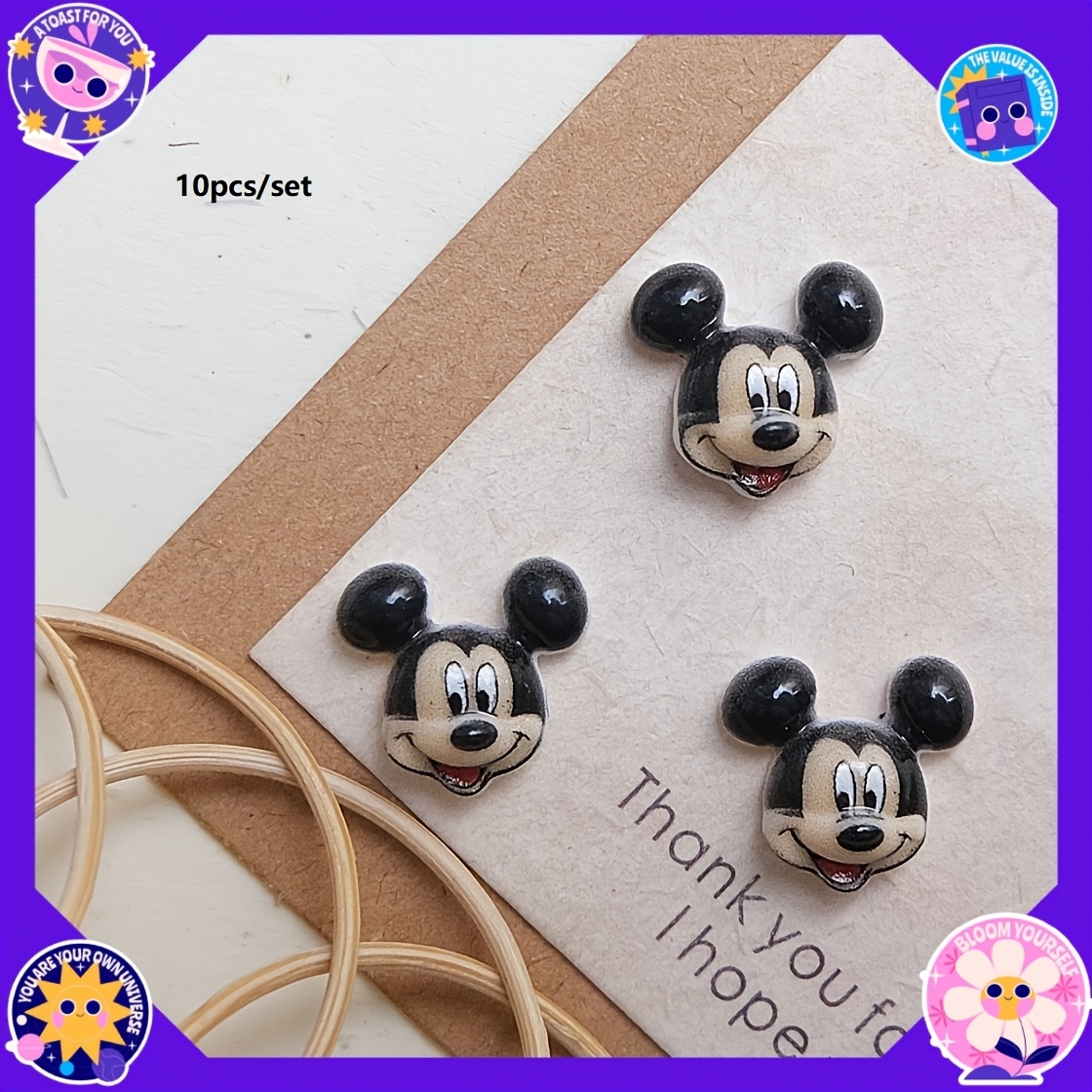 10PCS Disney Mickey series Nai - Art Craft Disney recensie en prijs
