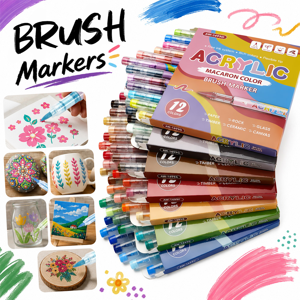 12Colors Acrylic Marker 7 Them - Illustration Marker Set recensie en prijs