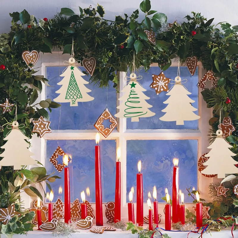DIY Paintable Blank Wooden Chr - Art And Craft For Xmas recensie en prijs