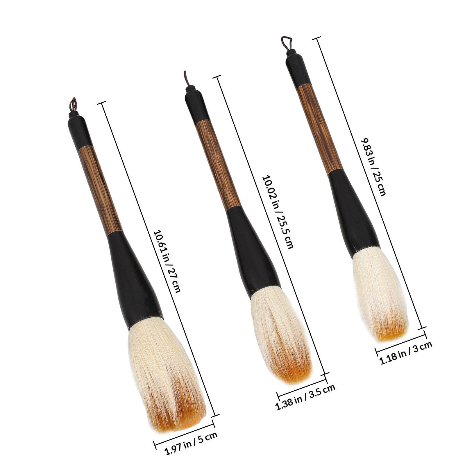 3Pcs Large Medium Small Chines - Watercolor Brush Pen recensie en prijs