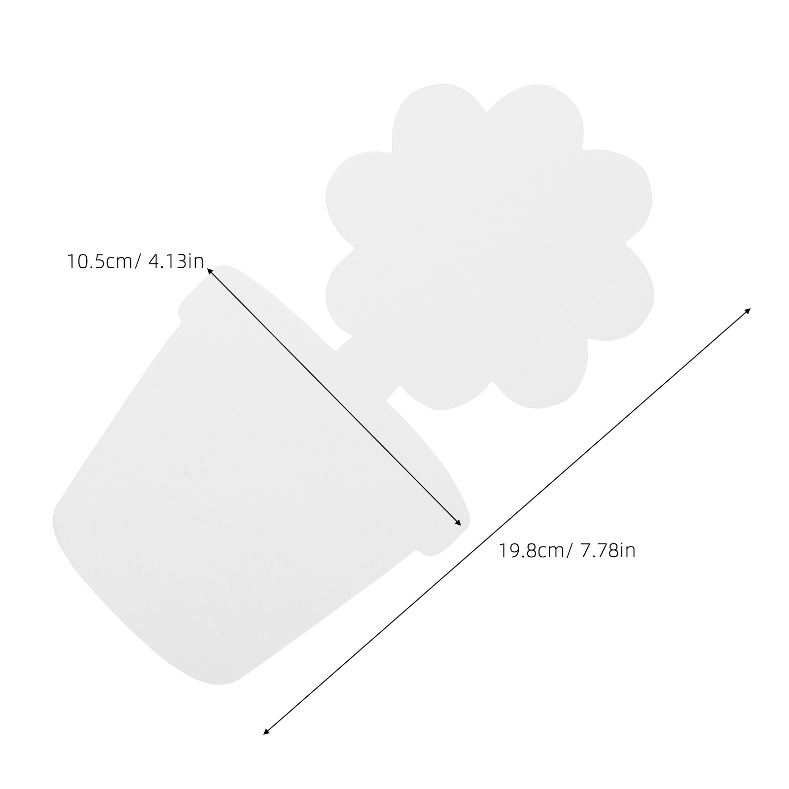 20Pcs White Cardboard Flower P - Art Craft Class recensie en prijs