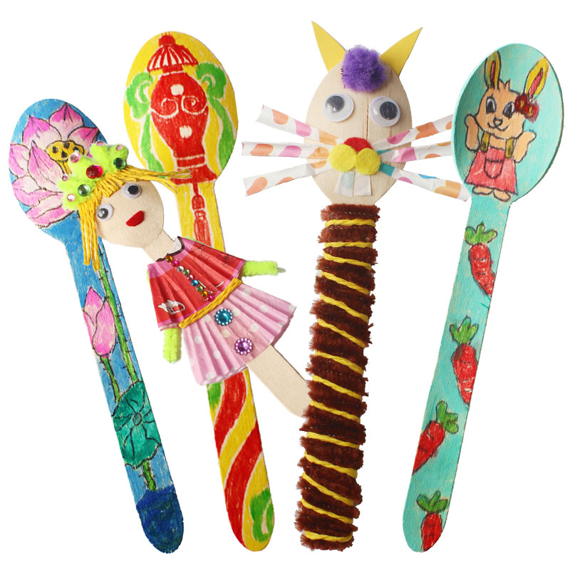 20PCS/LOT.Wood spoon arts and  - Art Craft For Kindergarten recensie en prijs