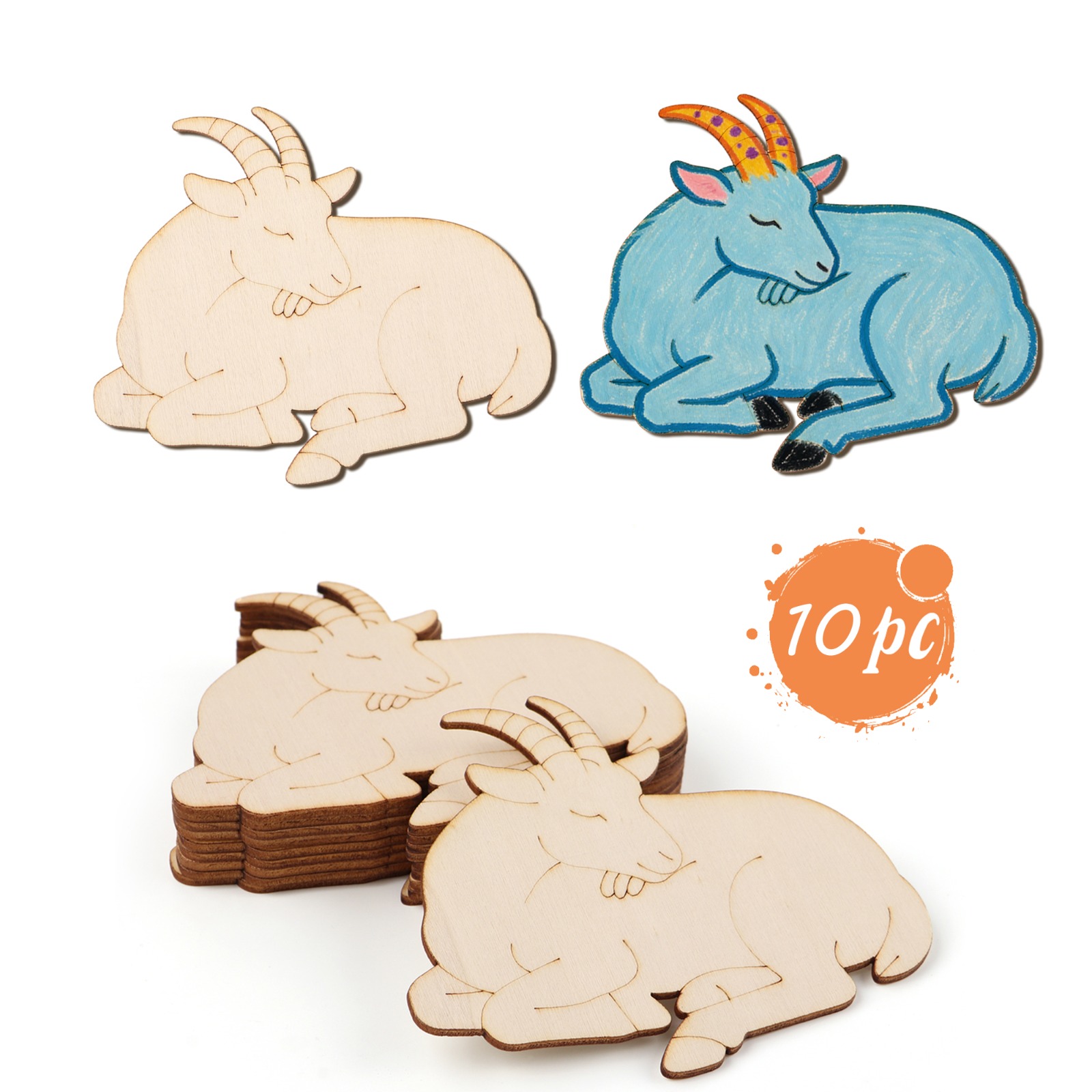 10pcs/set Unfinished Wood Shee - Art & Craft Job Vacancies recensie en prijs