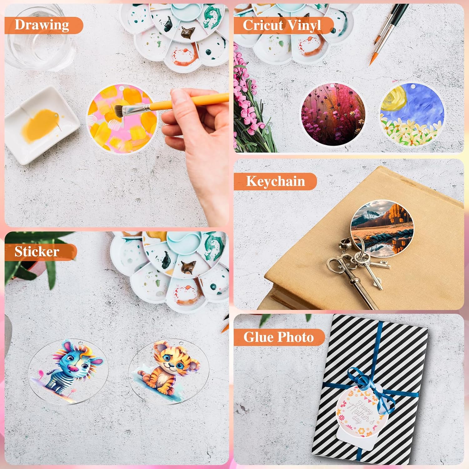 30 Pcs Clear Acrylic Circles 2 - Art Craft Activity recensie en prijs