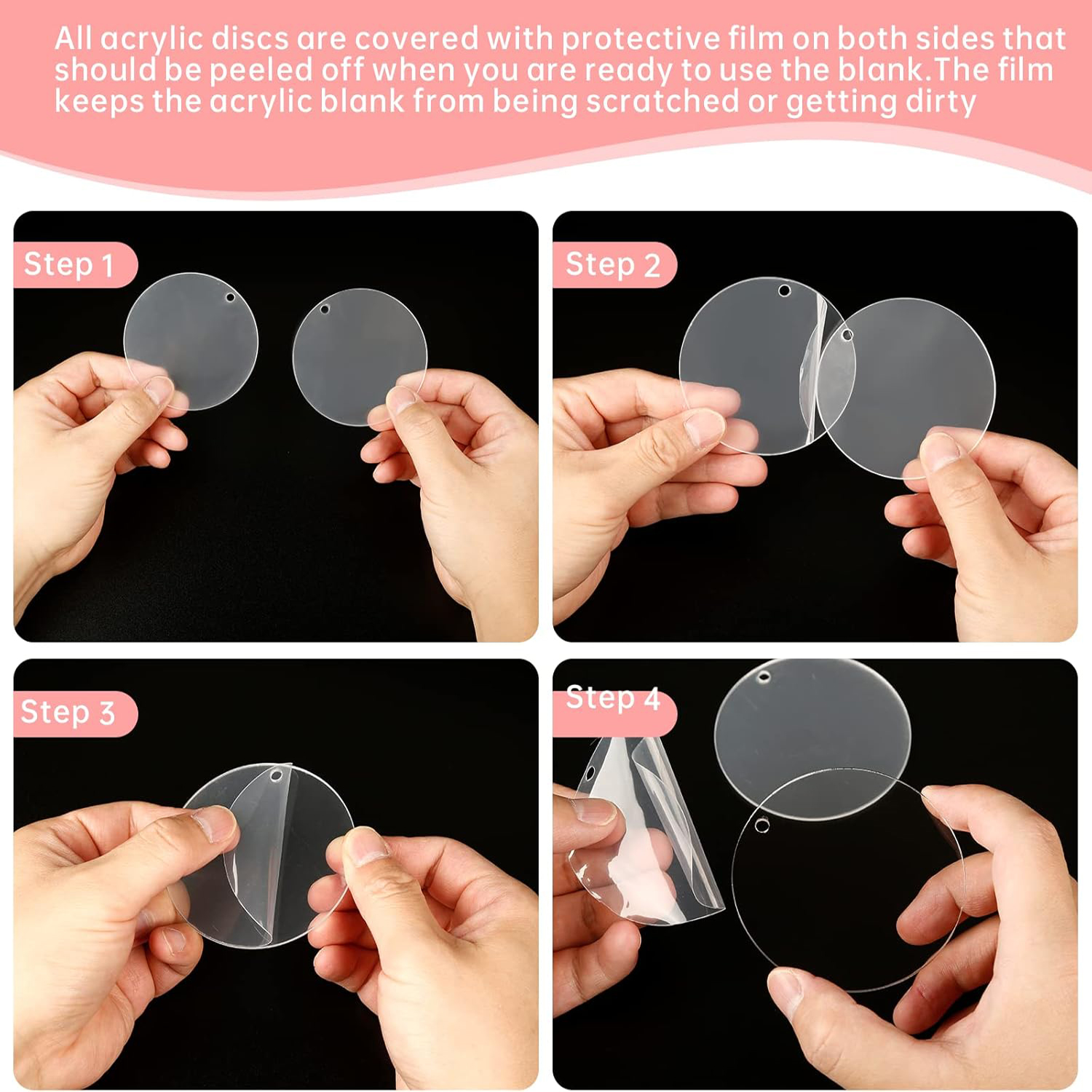 30 Pcs Clear Acrylic Circles 2 - Art Craft Activity recensie en prijs