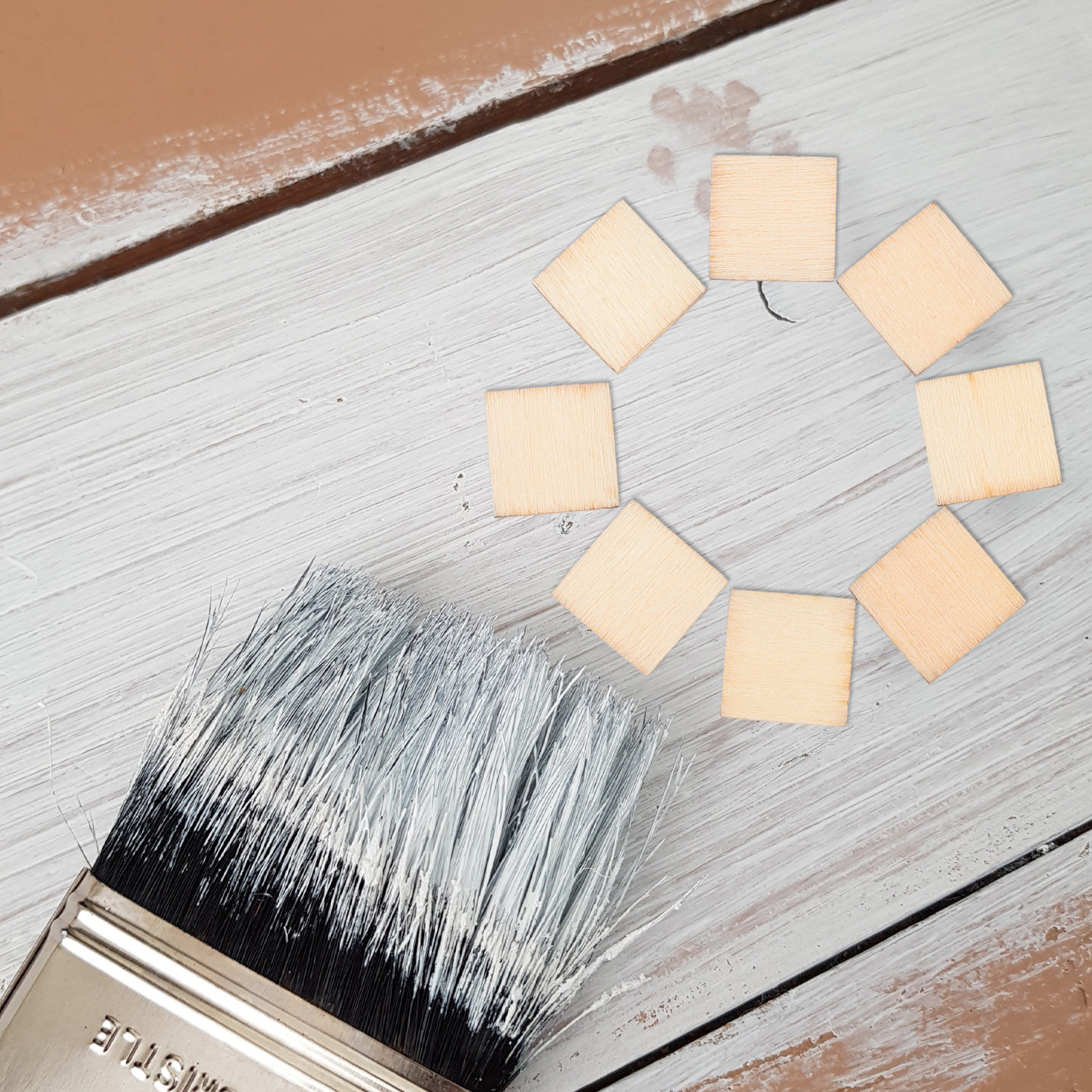 100Pcs 10Mm Square Wood Slices - Art Craft Class recensie en prijs