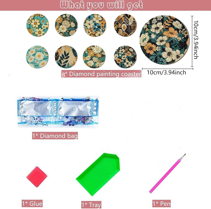 8 Pieces DIY Diamond Painting  - Craft Art Set recensie en prijs