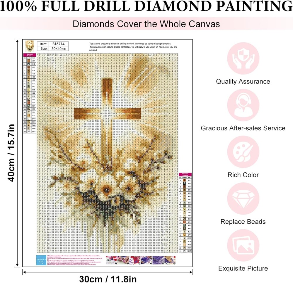 Religious Cross Diamond Art Ki - Art Craft Painting recensie en prijs