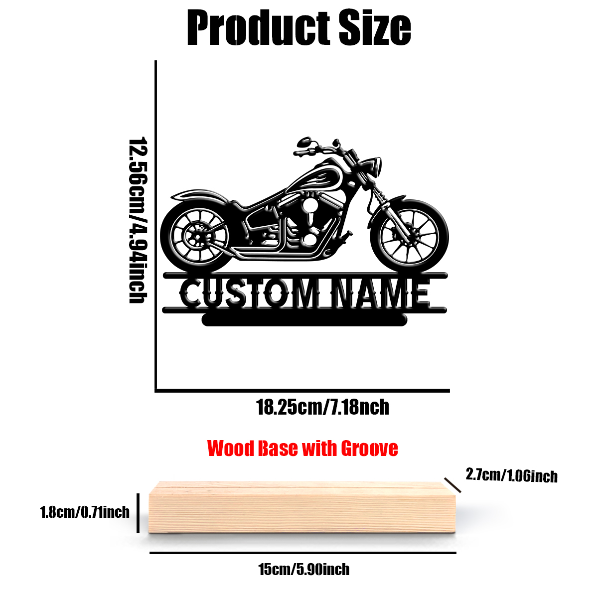 1Pc Csutom Name Road Motorbike - Art Craft Christmas recensie en prijs