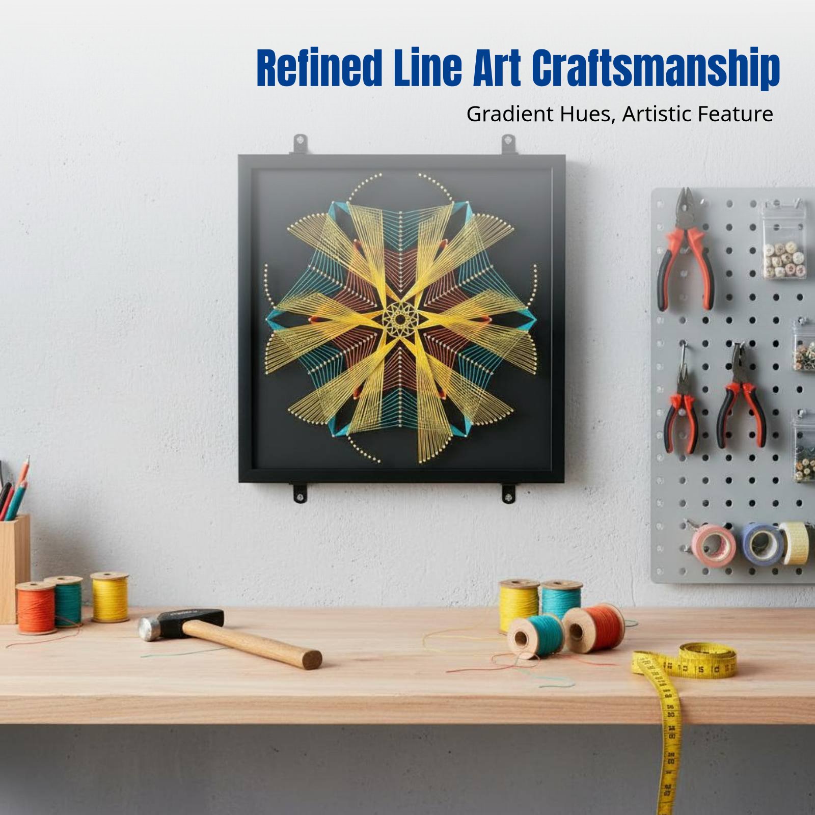 Geometric Pattern Nail String  - Art Craft Handmade recensie en prijs